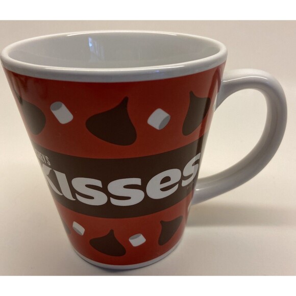 Hersheys Chocolate Kisses Red Ceramic coffee Mug Cup EUC Galerie Valentine Gift - Picture 3 of 4